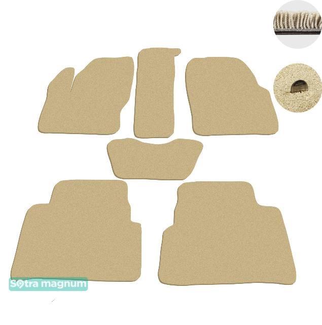 Sotra 07218-MG20-BEIGE Interior mats Sotra two-layer beige for Ford C-max (2010-), set 07218MG20BEIGE