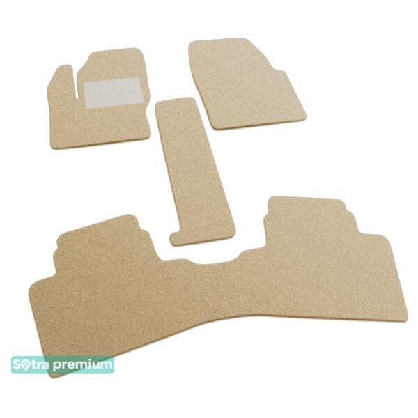 Sotra 07219-CH-BEIGE Interior mats Sotra two-layer beige for Ford Grand c-max (2010-), set 07219CHBEIGE