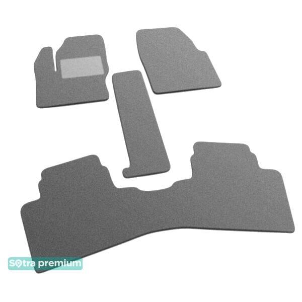Sotra 07219-CH-GREY Interior mats Sotra two-layer gray for Ford Grand c-max (2010-), set 07219CHGREY