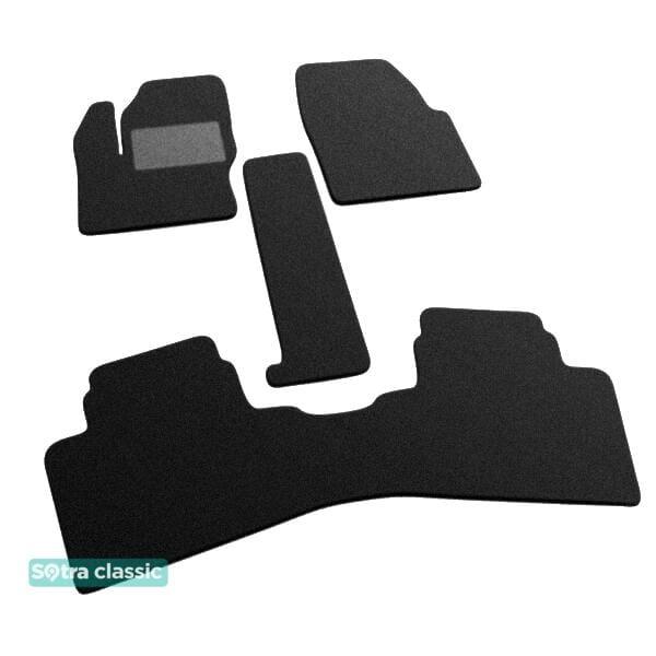 Sotra 07219-GD-BLACK Interior mats Sotra two-layer black for Ford Grand c-max (2010-), set 07219GDBLACK