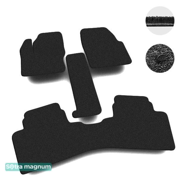 Sotra 07219-MG15-BLACK Interior mats Sotra two-layer black for Ford Grand c-max (2010-), set 07219MG15BLACK