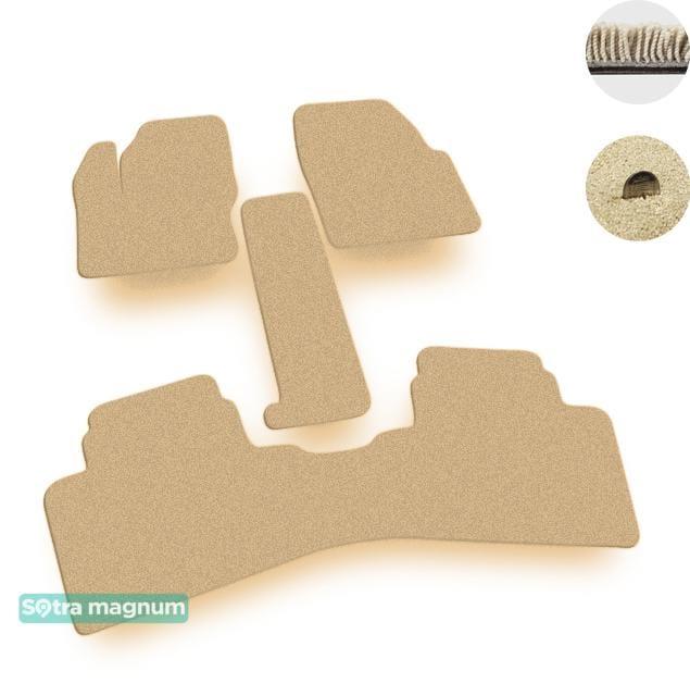 Sotra 07219-MG20-BEIGE Interior mats Sotra two-layer beige for Ford Grand c-max (2010-), set 07219MG20BEIGE