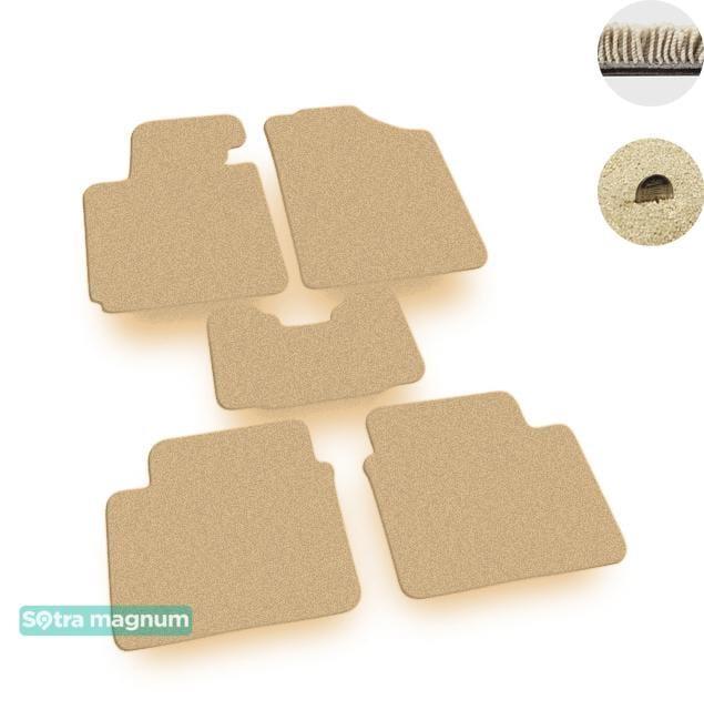 Sotra 07228-MG20-BEIGE Interior mats Sotra two-layer beige for Hyundai Veloster (2011-), set 07228MG20BEIGE