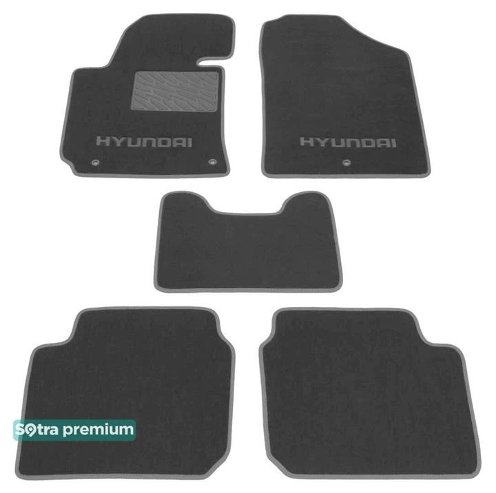 Sotra 07230-CH-GREY Interior mats Sotra two-layer gray for Hyundai Elantra (2010-), set 07230CHGREY