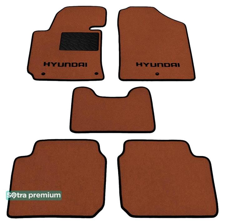 Sotra 07230-CH-TERRA Interior mats Sotra two-layer terracotta for Hyundai Elantra (2010-), set 07230CHTERRA