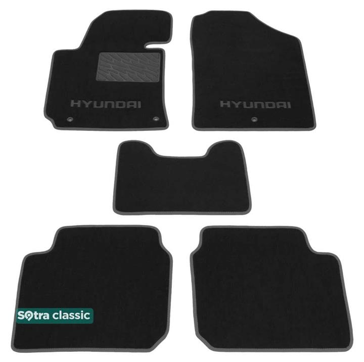 Sotra 07230-GD-GREY Interior mats Sotra two-layer gray for Hyundai Elantra (2010-), set 07230GDGREY