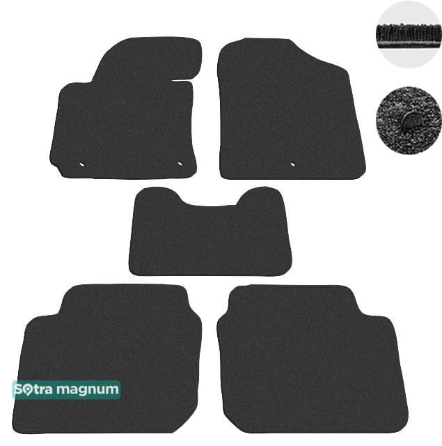 Sotra 07230-MG15-BLACK Interior mats Sotra two-layer black for Hyundai Elantra (2010-), set 07230MG15BLACK
