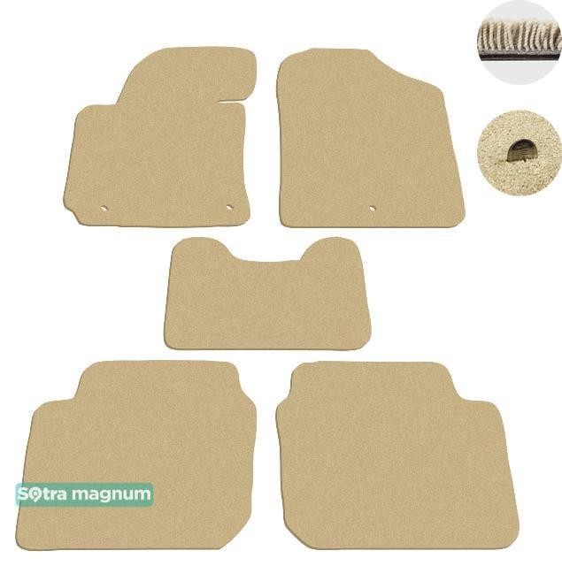 Sotra 07230-MG20-BEIGE Interior mats Sotra two-layer beige for Hyundai Elantra (2010-), set 07230MG20BEIGE