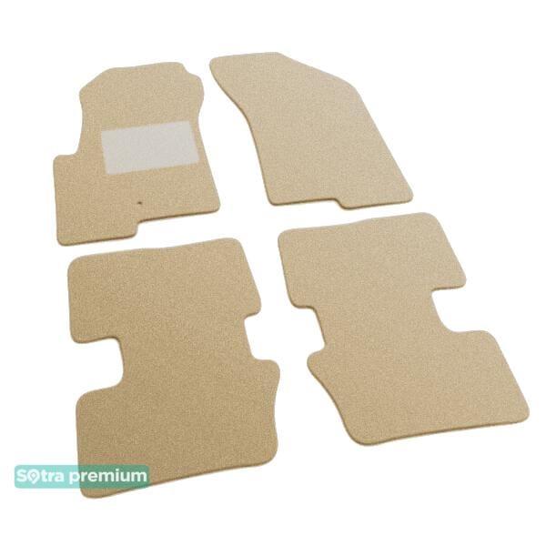 Sotra 07233-CH-BEIGE Interior mats Sotra two-layer beige for Jeep Compass (2011-2016), set 07233CHBEIGE