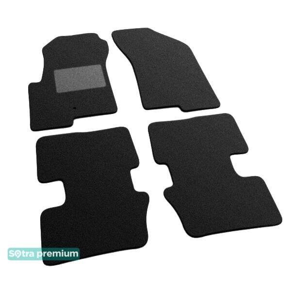 Sotra 07233-CH-BLACK Interior mats Sotra two-layer black for Jeep Compass (2011-2016), set 07233CHBLACK