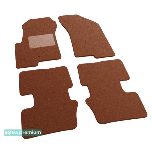 Sotra 07233-CH-TERRA Interior mats Sotra two-layer terracotta for Jeep Compass (2011-2016), set 07233CHTERRA