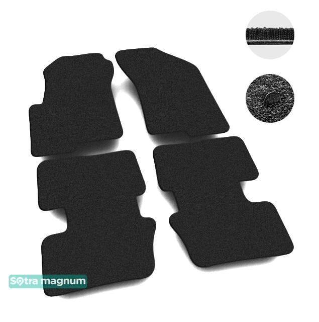 Sotra 07233-MG15-BLACK Interior mats Sotra two-layer black for Jeep Compass (2011-2016), set 07233MG15BLACK