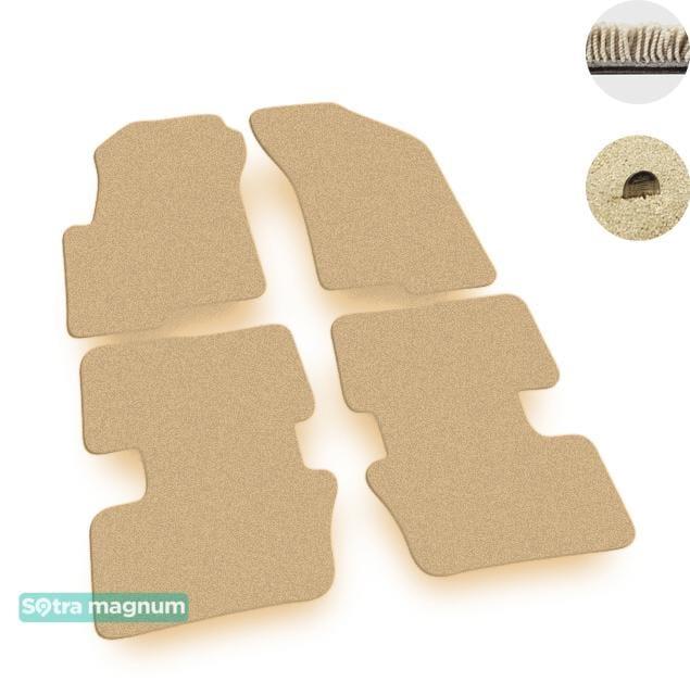 Sotra 07233-MG20-BEIGE Interior mats Sotra two-layer beige for Jeep Compass (2011-2016), set 07233MG20BEIGE