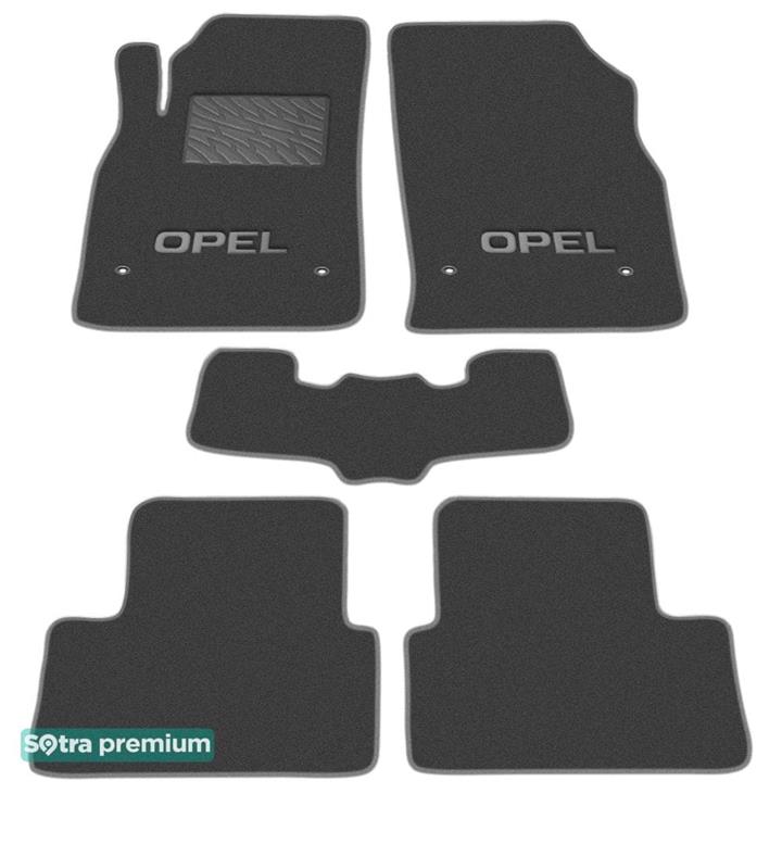 Sotra 07234-CH-GREY Interior mats Sotra two-layer gray for Opel Astra j (2010-2015), set 07234CHGREY