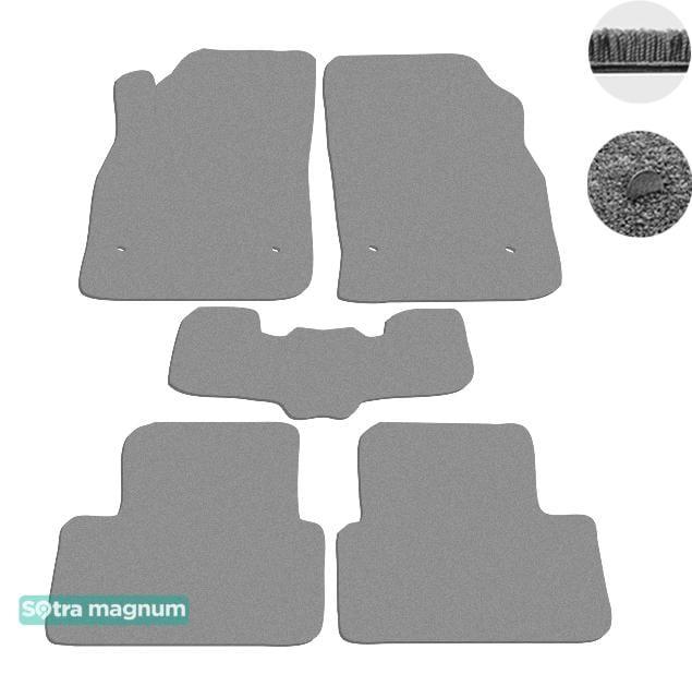 Sotra 07234-MG20-GREY Interior mats Sotra two-layer gray for Opel Astra j (2010-2015), set 07234MG20GREY