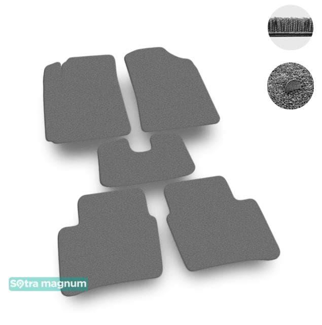 Sotra 07246-MG20-GREY Interior mats Sotra two-layer gray for KIA Picanto (2011-2016), set 07246MG20GREY