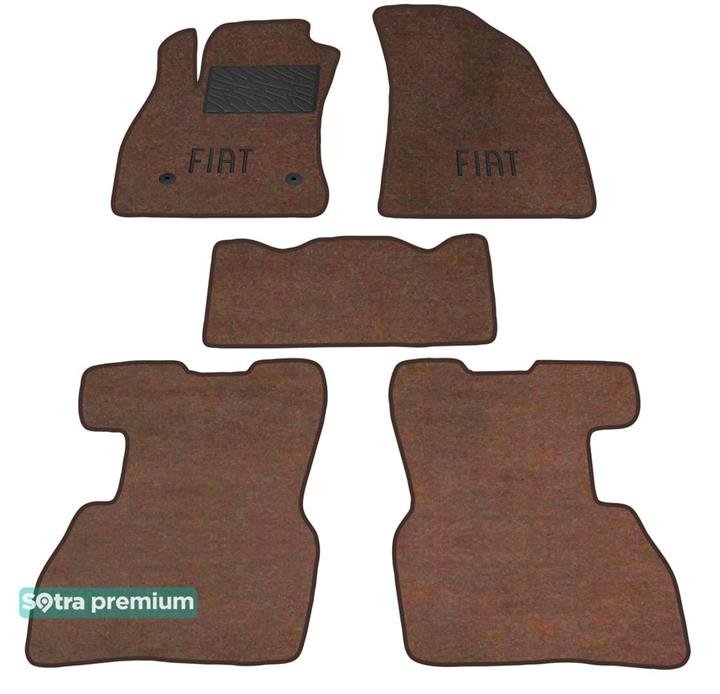 Sotra 07252-CH-CHOCO Interior mats Sotra two-layer brown for Fiat Doblo (2010-), set 07252CHCHOCO