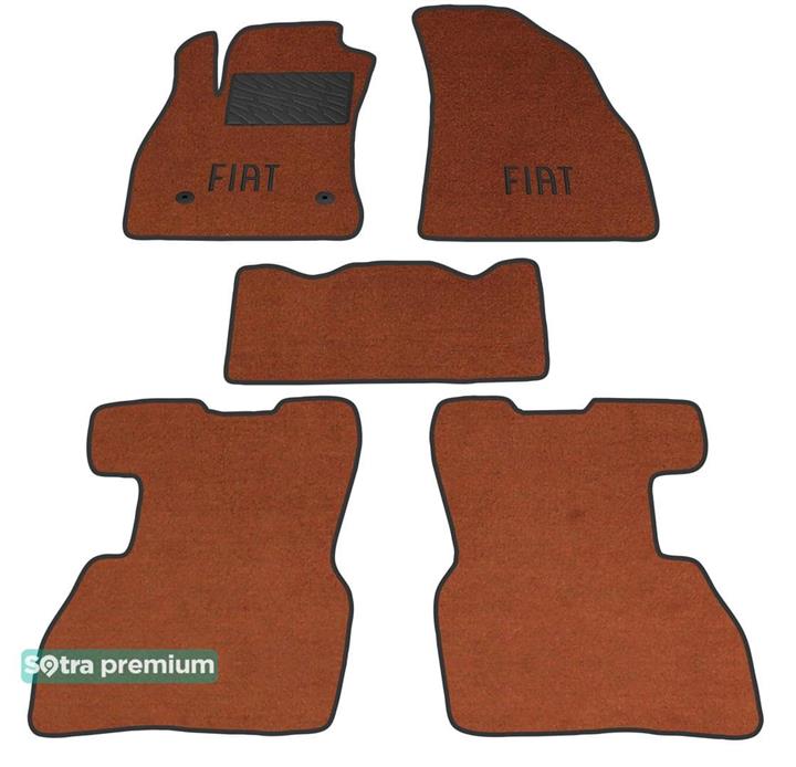 Sotra 07252-CH-TERRA Interior mats Sotra two-layer terracotta for Fiat Doblo (2010-), set 07252CHTERRA