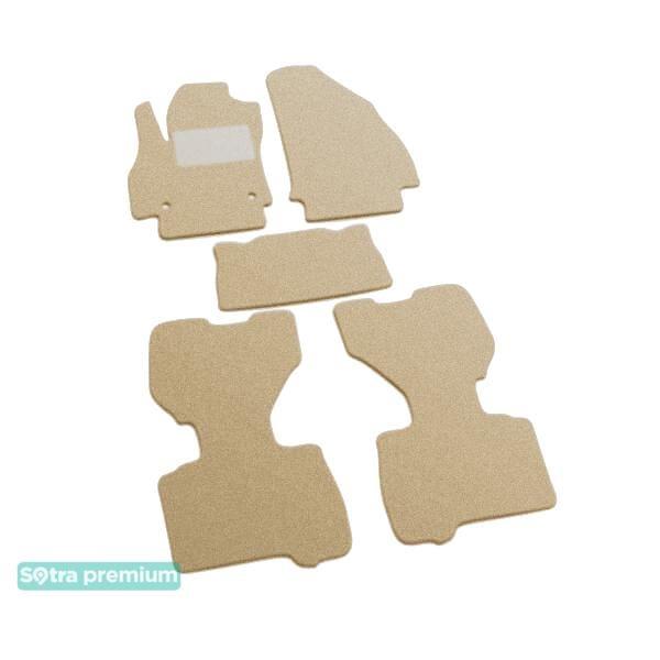 Sotra 07255-CH-BEIGE Interior mats Sotra two-layer beige for Fiat Fiorino / qubo (2008-), set 07255CHBEIGE