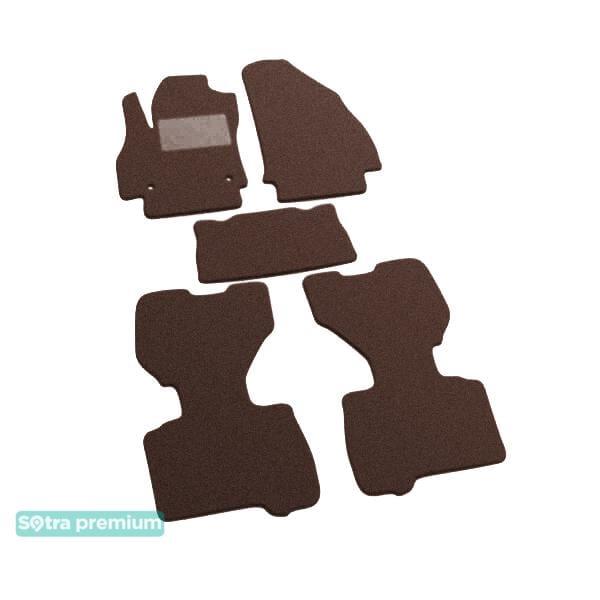 Sotra 07255-CH-CHOCO Interior mats Sotra two-layer brown for Fiat Fiorino / qubo (2008-), set 07255CHCHOCO