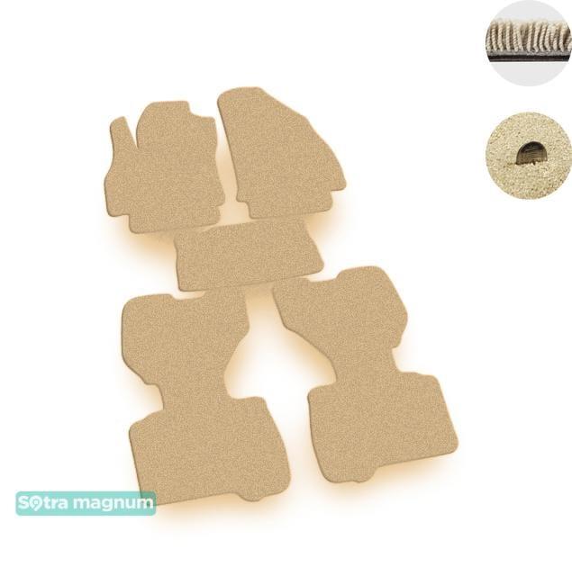 Sotra 07255-MG20-BEIGE Interior mats Sotra two-layer beige for Fiat Fiorino / qubo (2008-), set 07255MG20BEIGE