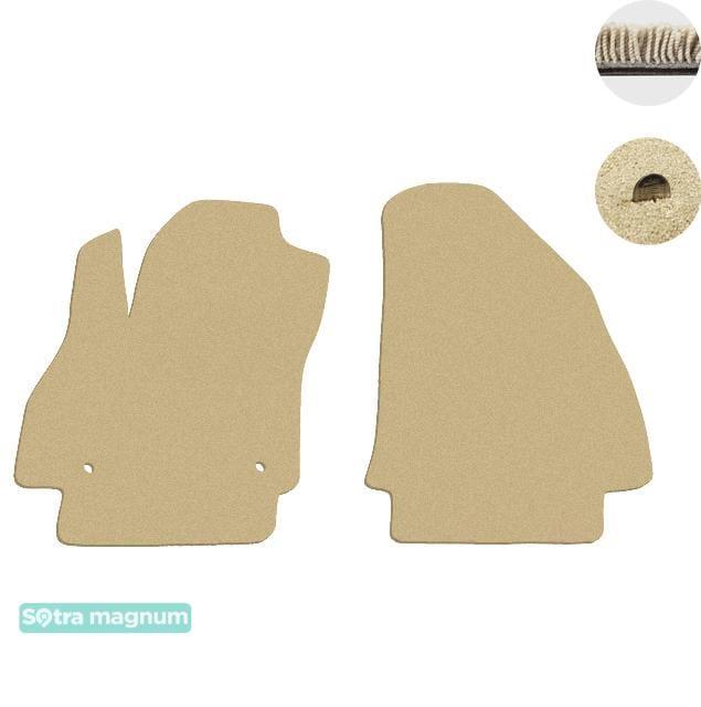 Sotra 07257-MG20-BEIGE Interior mats Sotra two-layer beige for Fiat Fiorino (2008-), set 07257MG20BEIGE