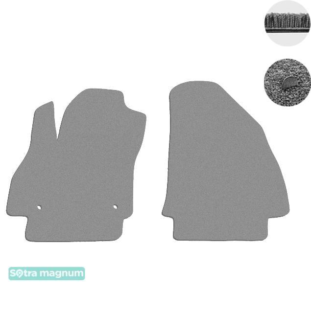 Sotra 07257-MG20-GREY Interior mats Sotra two-layer gray for Fiat Fiorino (2008-), set 07257MG20GREY