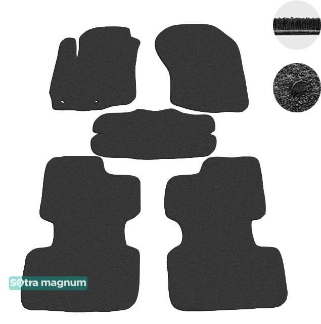 Sotra 07259-MG15-BLACK Interior mats Sotra two-layer black for Mitsubishi Asx (2010-), set 07259MG15BLACK