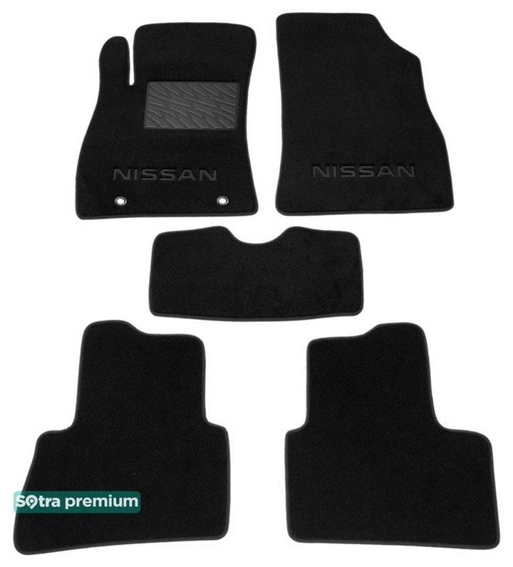 Sotra 07263-CH-BLACK Interior mats Sotra two-layer black for Nissan Juke (2010-2014), set 07263CHBLACK