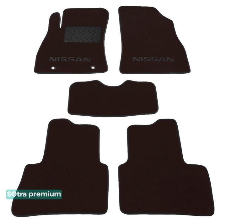 Sotra 07263-CH-CHOCO Interior mats Sotra two-layer brown for Nissan Juke (2010-2014), set 07263CHCHOCO