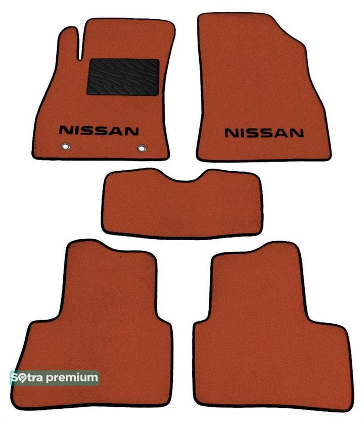 Sotra 07263-CH-TERRA Interior mats Sotra two-layer terracotta for Nissan Juke (2010-2014), set 07263CHTERRA