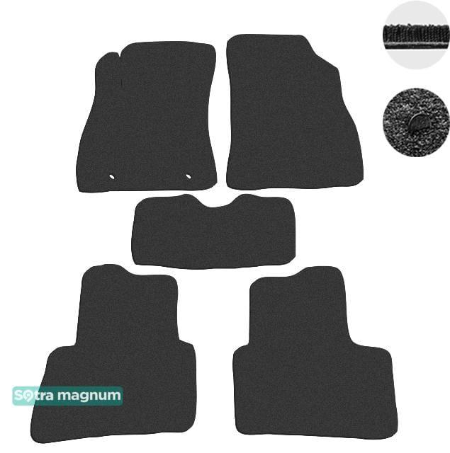 Sotra 07263-MG15-BLACK Interior mats Sotra two-layer black for Nissan Juke (2010-2014), set 07263MG15BLACK