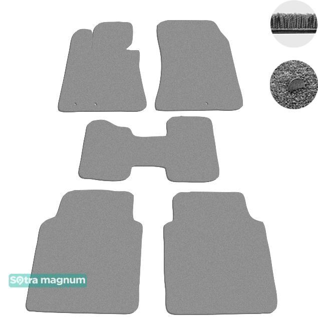Sotra 07265-MG20-GREY Interior mats Sotra two-layer gray for Hyundai Equus (2009-2012), set 07265MG20GREY