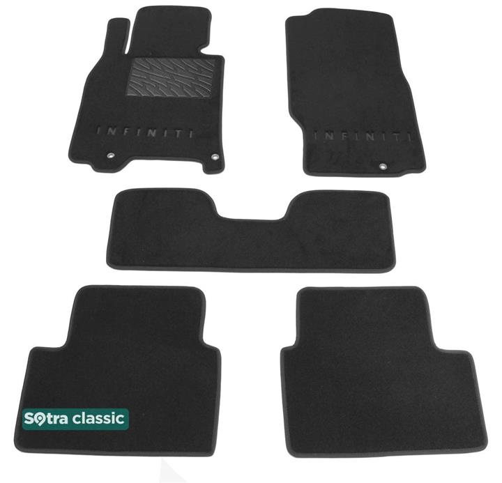 Sotra 07267-GD-GREY Interior mats Sotra two-layer gray for Infiniti G (2006-2013), set 07267GDGREY