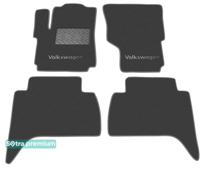 Sotra 07269-CH-GREY Interior mats Sotra two-layer gray for Volkswagen Amarok (2009-), set 07269CHGREY