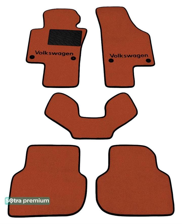 Sotra 07270-CH-TERRA Interior mats Sotra two-layer terracotta for Volkswagen Jetta (2010-), set 07270CHTERRA