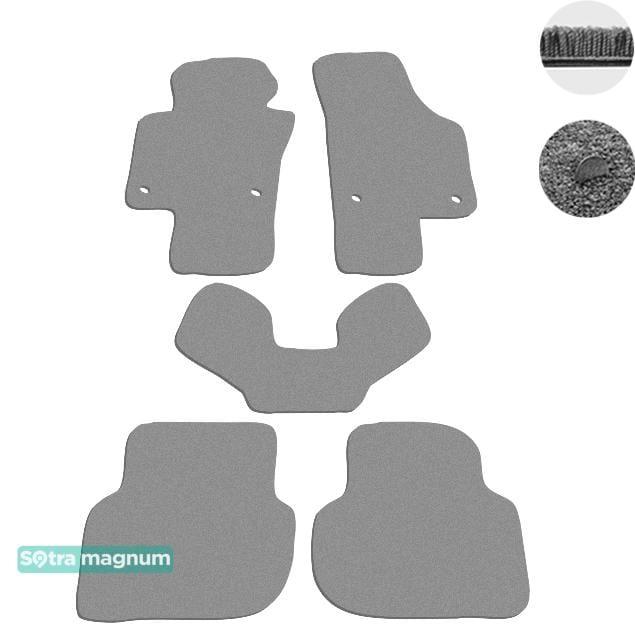 Sotra 07270-MG20-GREY Interior mats Sotra two-layer gray for Volkswagen Jetta (2010-), set 07270MG20GREY