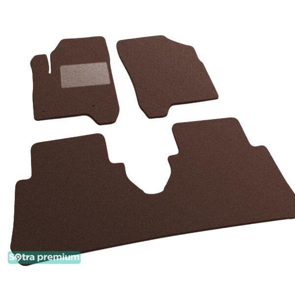 Sotra 07272-CH-CHOCO Interior mats Sotra two-layer brown for Citroen C3 picasso (2009-), set 07272CHCHOCO
