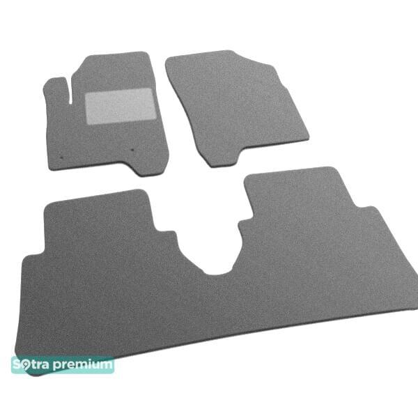 Sotra 07272-CH-GREY Interior mats Sotra two-layer gray for Citroen C3 picasso (2009-), set 07272CHGREY