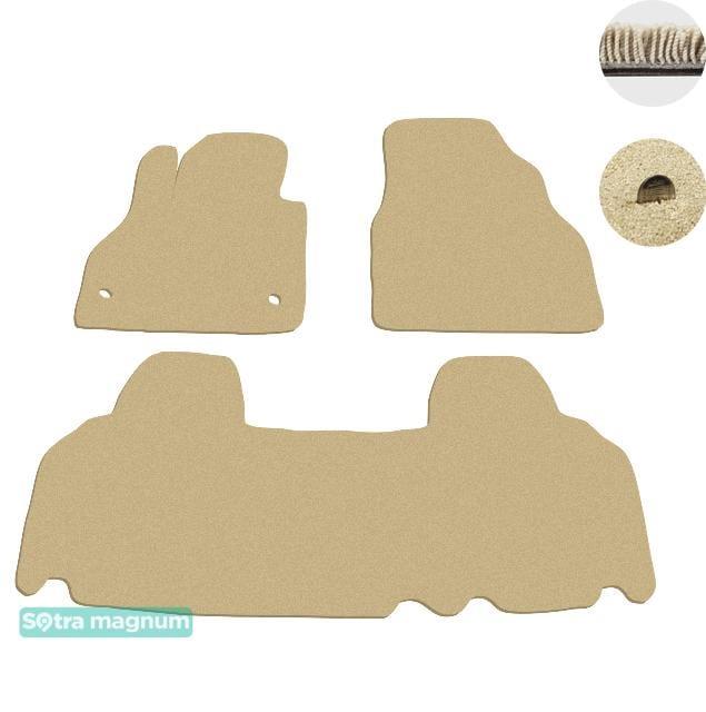Sotra 07278-MG20-BEIGE Interior mats Sotra two-layer beige for Renault Kangoo (2008-), set 07278MG20BEIGE