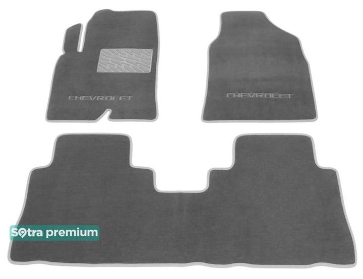 Sotra 07280-CH-GREY Interior mats Sotra two-layer gray for Chevrolet Captiva (2010-), set 07280CHGREY
