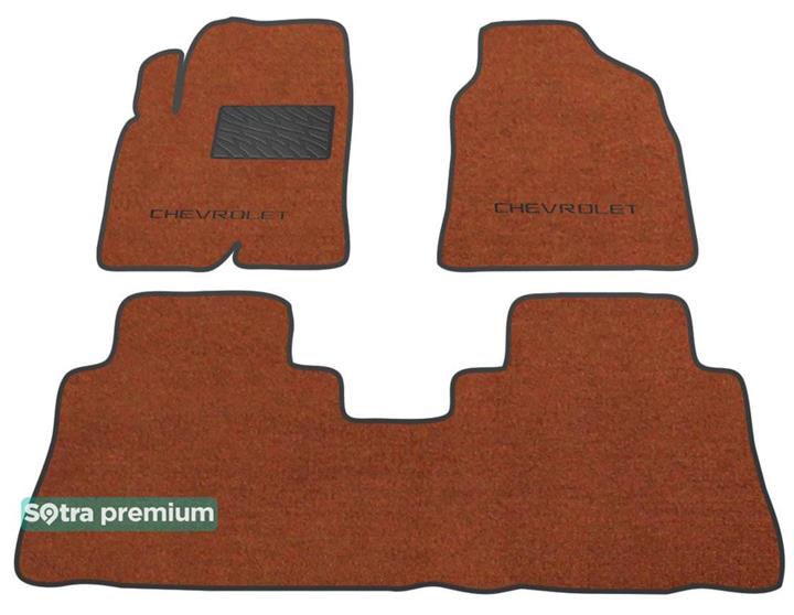 Sotra 07280-CH-TERRA Interior mats Sotra two-layer terracotta for Chevrolet Captiva (2010-), set 07280CHTERRA