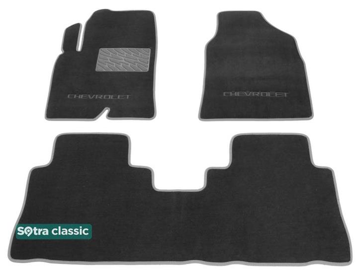 Sotra 07280-GD-GREY Interior mats Sotra two-layer gray for Chevrolet Captiva (2010-), set 07280GDGREY