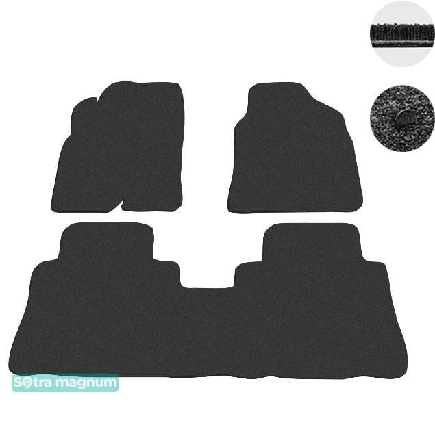 Sotra 07280-MG15-BLACK Interior mats Sotra two-layer black for Chevrolet Captiva (2010-), set 07280MG15BLACK
