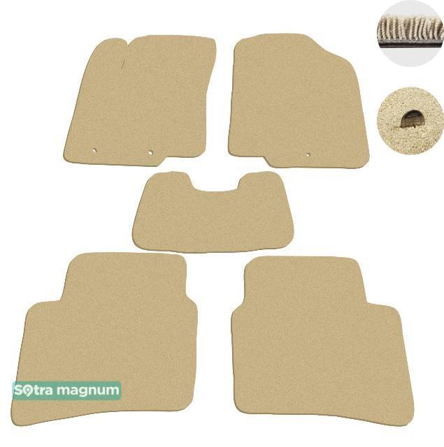 Sotra 07291-MG20-BEIGE Interior mats Sotra two-layer beige for KIA Rio (2011-), set 07291MG20BEIGE