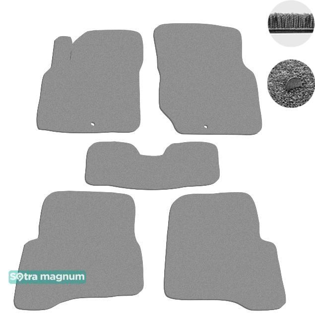 Sotra 07298-MG20-GREY Interior mats Sotra two-layer gray for Nissan Almera classic (2006-2013), set 07298MG20GREY