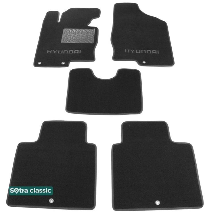 Sotra 07307-GD-GREY Interior mats Sotra two-layer gray for Hyundai Grandeur (2011-2017), set 07307GDGREY