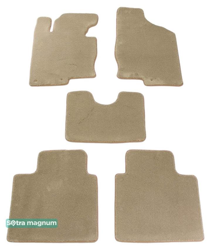 Sotra 07307-MG20-BEIGE Interior mats Sotra two-layer beige for Hyundai Grandeur (2011-2017), set 07307MG20BEIGE