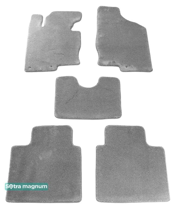 Sotra 07307-MG20-GREY Interior mats Sotra two-layer gray for Hyundai Grandeur (2011-2017), set 07307MG20GREY