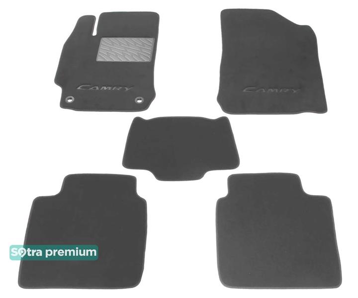 Sotra 07308-CH-GREY Interior mats Sotra two-layer gray for Toyota Camry (2011-2014), set 07308CHGREY